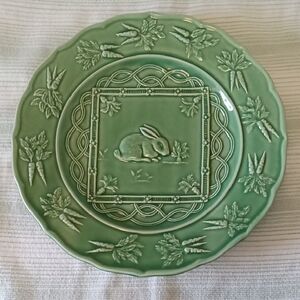 Bordallo Pinheiro Bunny Rabbit And Carrots Plate